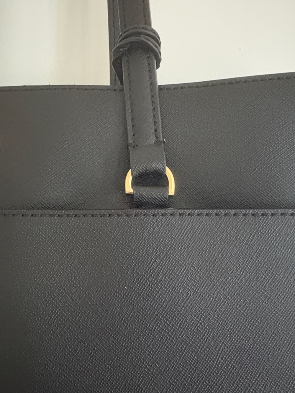 Tory Burch Black Leather Tote - Picture 3 of 9